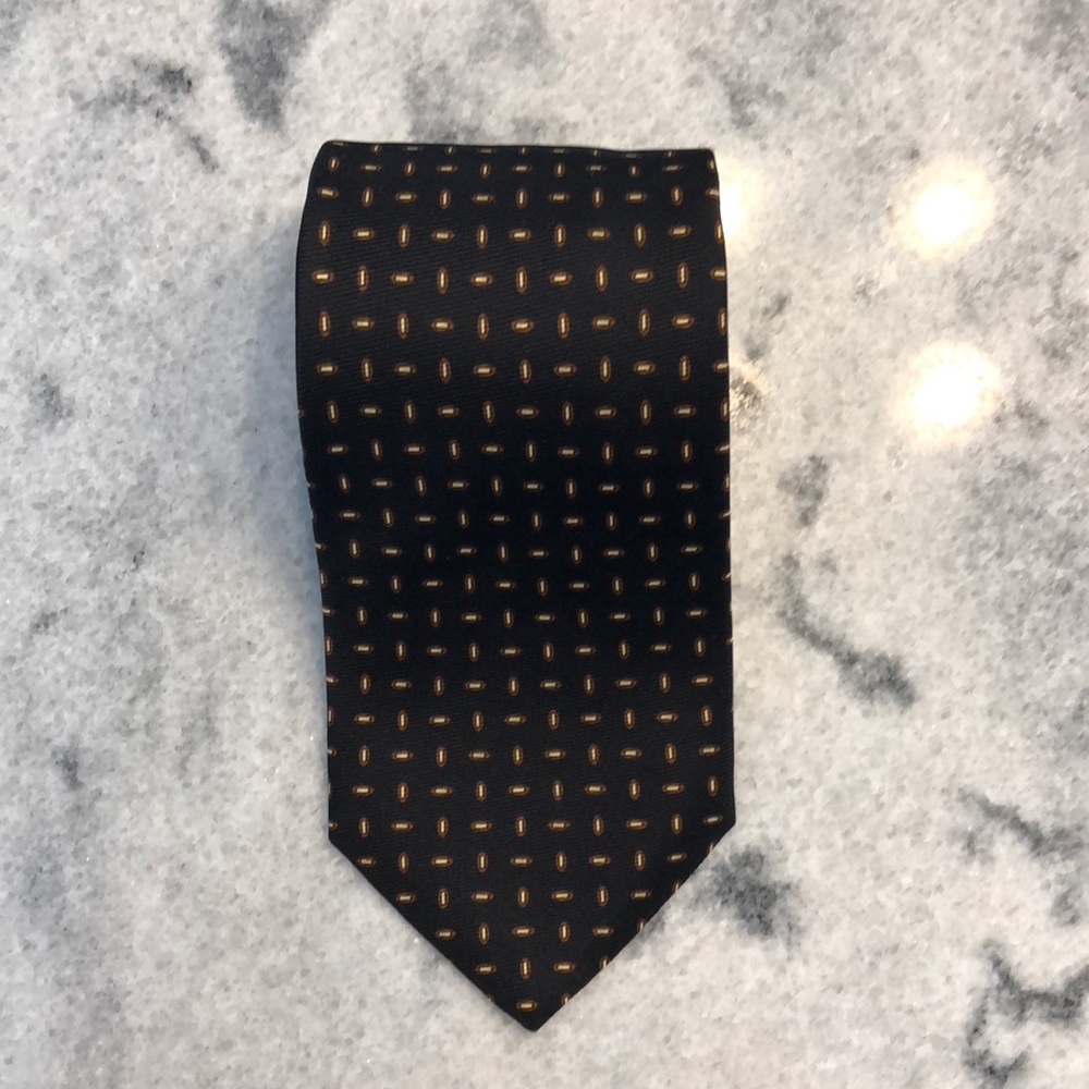 Harold Powell Italian Black Men’s Neck Tie